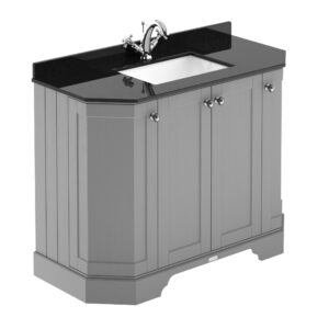 Hudson Reed 1000mm 4-Door Angled Unit & Marble Top 1TH LOF282