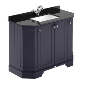 Hudson Reed 1000mm 4-Door Angled Unit & Marble Top 1TH LOF382
