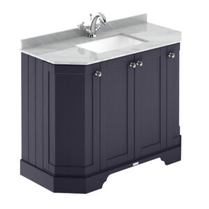 Hudson Reed 1000mm 4-Door Angled Unit & Marble Top 1TH LOF384