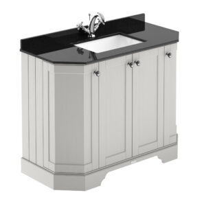 Hudson Reed 1000mm 4-Door Angled Unit & Marble Top 1TH LOF482