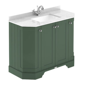 Hudson Reed 1000mm 4-Door Angled Unit & Marble Top 1TH LOF883