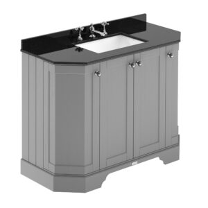 Hudson Reed 1000mm 4-Door Angled Unit & Marble Top 3TH LOF285