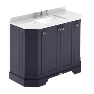 Hudson Reed 1000mm 4-Door Angled Unit & Marble Top 3TH LOF386