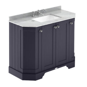 Hudson Reed 1000mm 4-Door Angled Unit & Marble Top 3TH LOF387