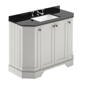 Hudson Reed 1000mm 4-Door Angled Unit & Marble Top 3TH LOF485