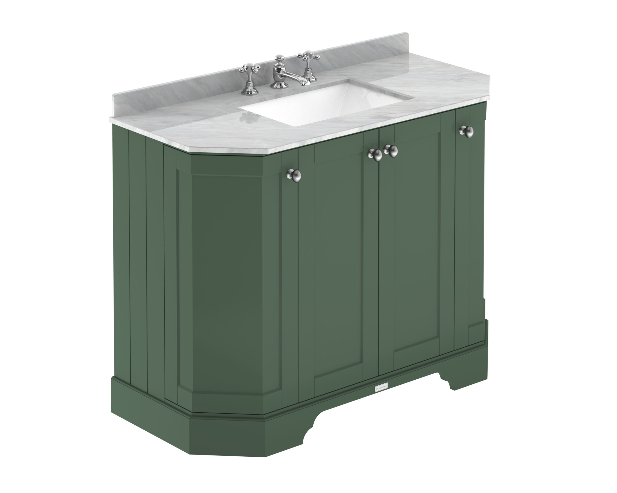 Hudson Reed 1000mm 4-Door Angled Unit & Marble Top 3TH LOF887