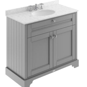 Hudson Reed 1000mm Cabinet & Marble Top (3TH) LOF281
