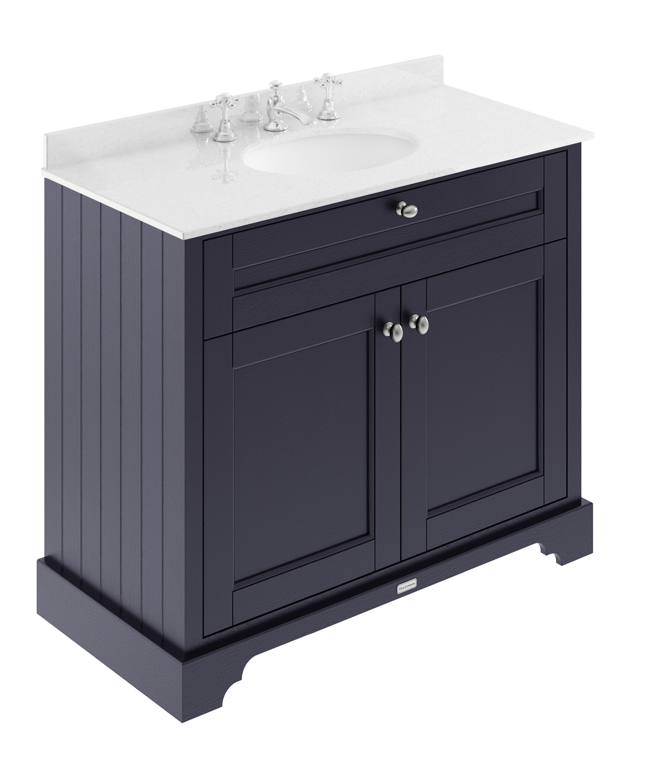 Hudson Reed 1000mm Cabinet & Marble Top (3TH) LOF380