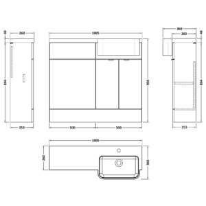 Hudson-Reed-1000mm-Combination-Unit-Right-Hand-Semi-Recessed-Basin-CBI145-3