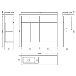 Hudson-Reed-1000mm-Combination-Vanity-WC-Compact-CBI542-3
