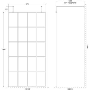 Hudson-Reed-1000mm-Frame-Screen-with-Arms-and-Feet-BFAF10-3