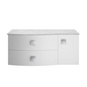 Hudson Reed 1000mm Left Hand Cabinet With Marble Top SAR105L