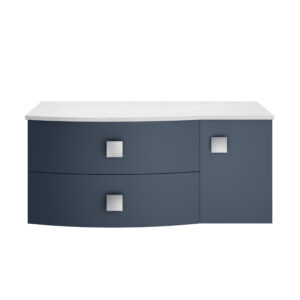Hudson Reed 1000mm Left Hand Cabinet With Marble Top SAR303L