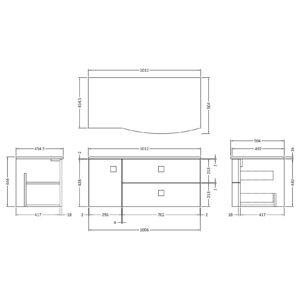 Hudson-Reed-1000mm-Right-Hand-Cabinet-With-Marble-Top-SAR103R-3