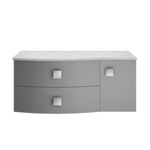 Hudson Reed 1000mm Right Hand Cabinet With Marble Top SAR205R