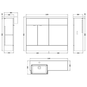 Hudson-Reed-1100mm-Combination-Unit-Left-Hand-Semi-Recessed-Basin-CBI550-3
