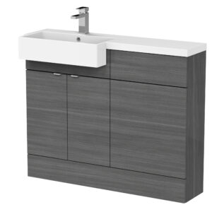 Hudson Reed 1100mm Combination Unit & Left Hand Semi Recessed Basin CBI550