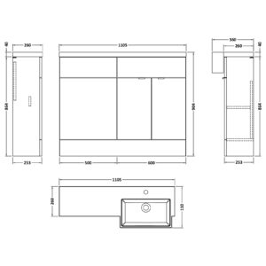 Hudson-Reed-1100mm-Combination-Unit-Right-Hand-Semi-Recessed-Basin-CBI551-3