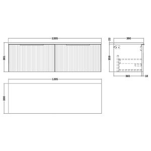 Hudson-Reed-1200-Wall-Hung-2-Drawer-Vanity-Laminate-Worktop-DFF194LCM2-3