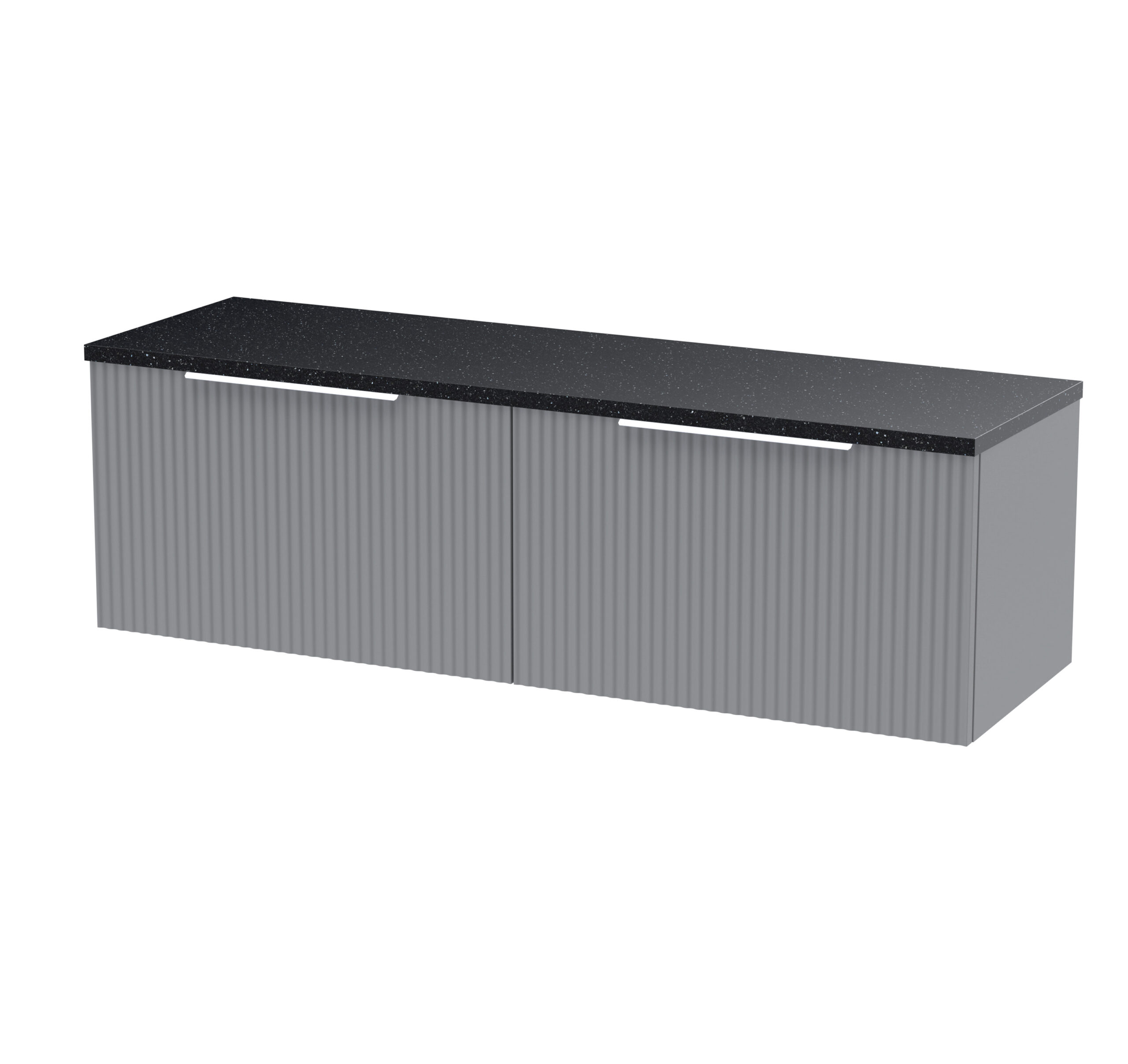 Hudson Reed 1200 Wall Hung 2-Drawer Vanity & Laminate Worktop DFF294LSB2