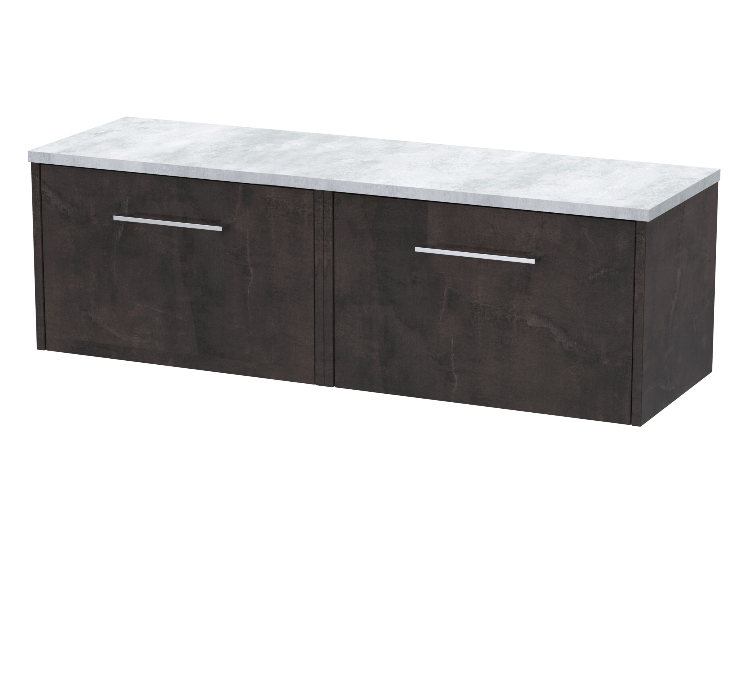 Hudson Reed 1200 Wall Hung 2-Drawer Vanity & Laminate Worktop JNU2622LBG2