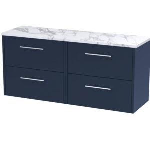 Hudson Reed 1200 Wall Hung 4-Drawer Vanity & Laminate Worktop JNU2924LCM2