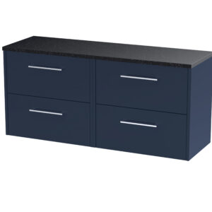 Hudson Reed 1200 Wall Hung 4-Drawer Vanity & Laminate Worktop JNU2924LSB2
