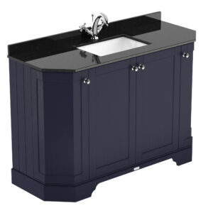 Hudson Reed 1200mm 4-Door Angled Unit & Marble Top 1TH LOF362