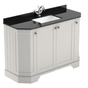 Hudson Reed 1200mm 4-Door Angled Unit & Marble Top 1TH LOF462