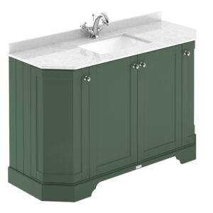 Hudson Reed 1200mm 4-Door Angled Unit & Marble Top 1TH LOF861