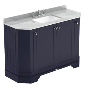 Hudson Reed 1200mm 4-Door Angled Unit & Marble Top 3TH LOF357