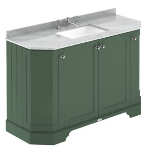 Hudson Reed 1200mm 4-Door Angled Unit & Marble Top 3TH LOF857