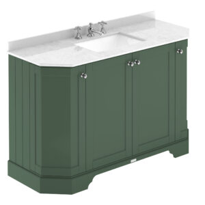 Hudson Reed 1200mm 4-Door Angled Unit & Marble Top 3TH LOF858