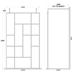 Hudson-Reed-1200mm-Abstract-Frame-Wetroom-Screen-with-Support-Bars-BFAFB12-3