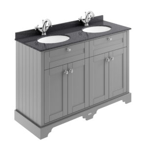 Hudson Reed 1200mm Cabinet & Double Marble Top (1TH) LOF263