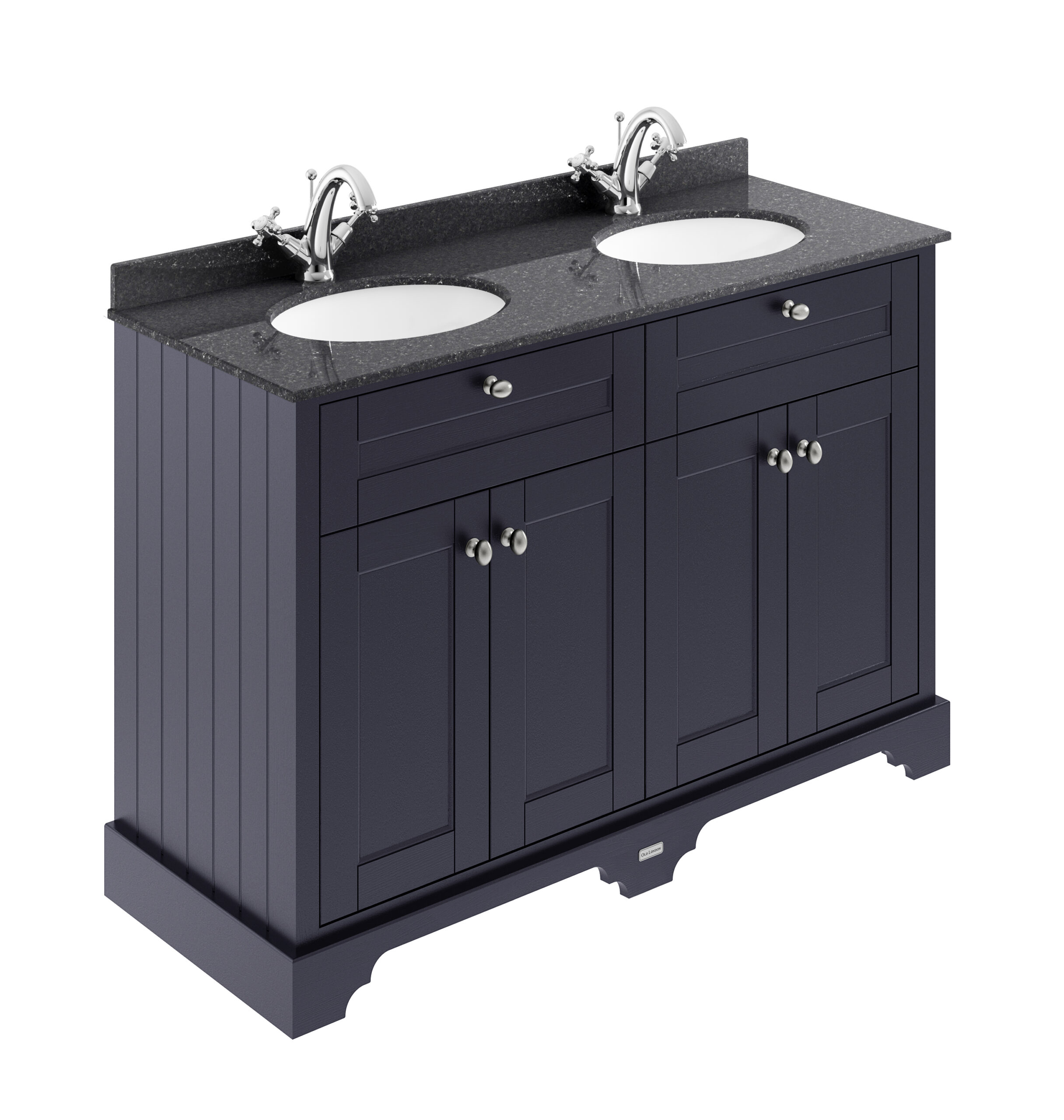 Hudson Reed 1200mm Cabinet & Double Marble Top (1TH) LOF363