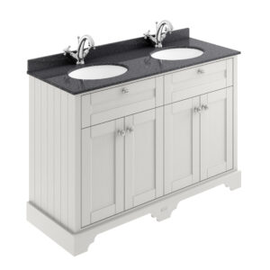 Hudson Reed 1200mm Cabinet & Double Marble Top (1TH) LOF463
