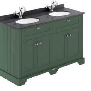 Hudson Reed 1200mm Cabinet & Double Marble Top (1TH) LOF863