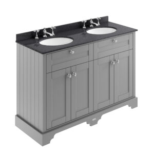 Hudson Reed 1200mm Cabinet & Double Marble Top (3TH) LOF266