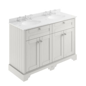 Hudson Reed 1200mm Cabinet & Double Marble Top (3TH) LOF467