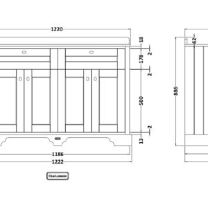 Hudson-Reed-1200mm-Cabinet-Double-Marble-Top-3TH-LOF866-3