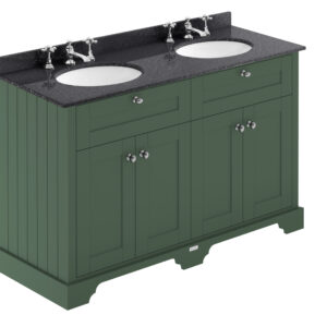 Hudson Reed 1200mm Cabinet & Double Marble Top (3TH) LOF866