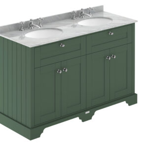 Hudson Reed 1200mm Cabinet & Double Marble Top (3TH) LOF868