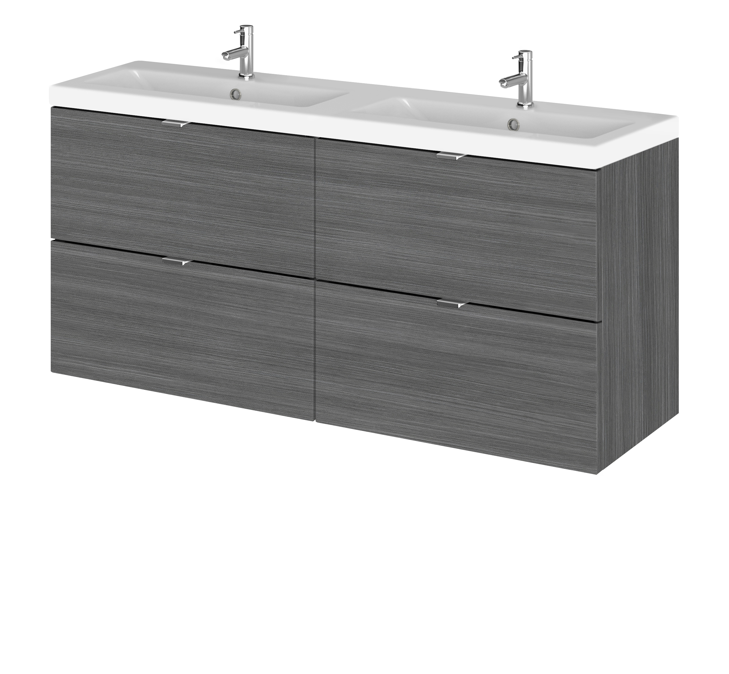 Hudson Reed 1200mm Vanity Unit & Double Ceramic Basin CBI532A
