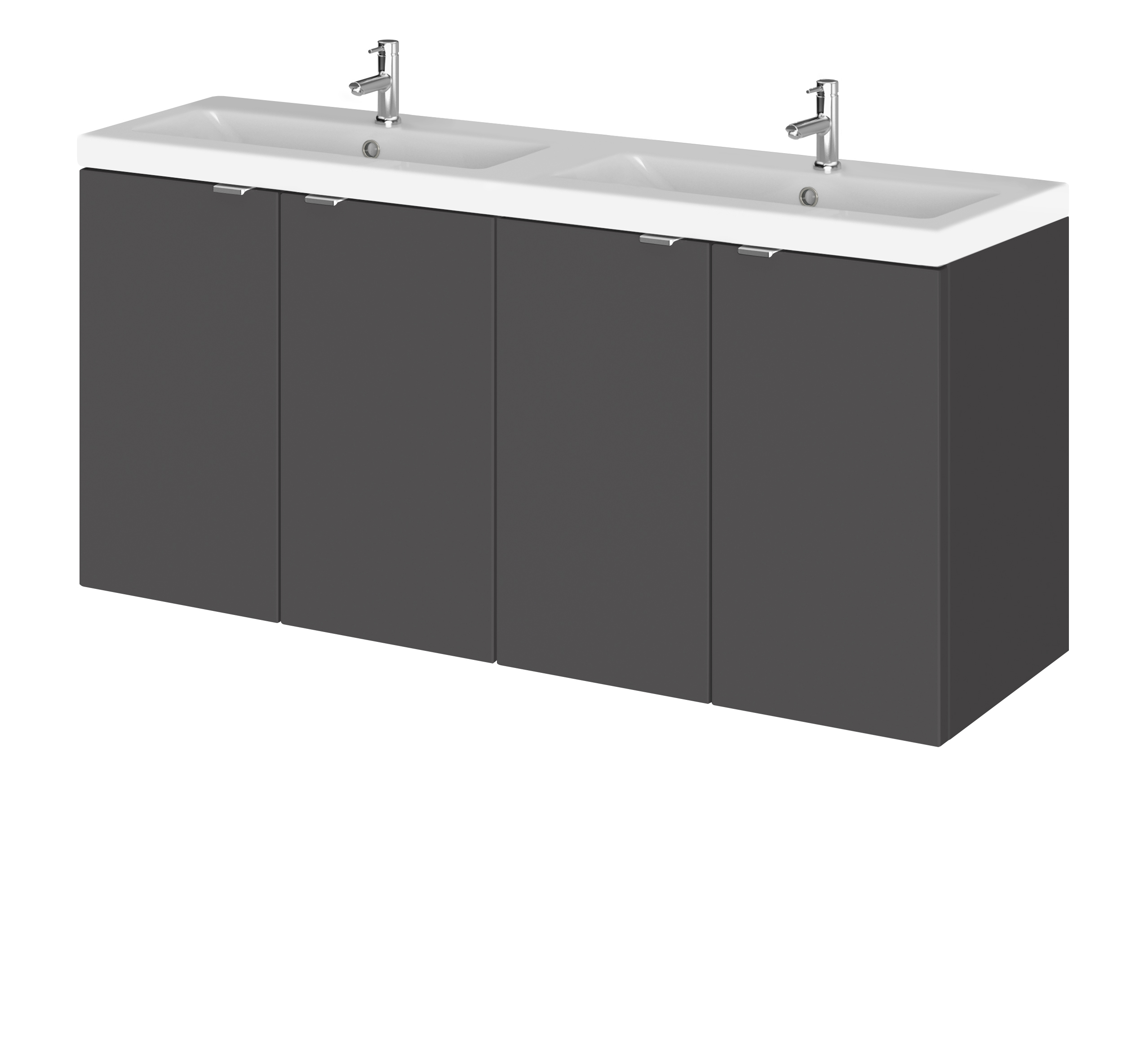 Hudson Reed 1200mm Vanity Unit & Double Ceramic Basin CBI933A