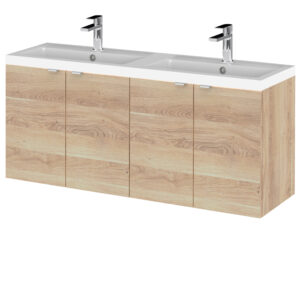 Hudson Reed 1200mm WH 4-Door Vanity & Double Basin CBI3033
