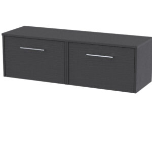 Hudson Reed 1200mm Wall Hung 2 Drawer Vanity & Worktop JNU2222W2