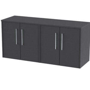 Hudson Reed 1200mm Wall Hung 4 Door Vanity & Worktop JNU2223W2