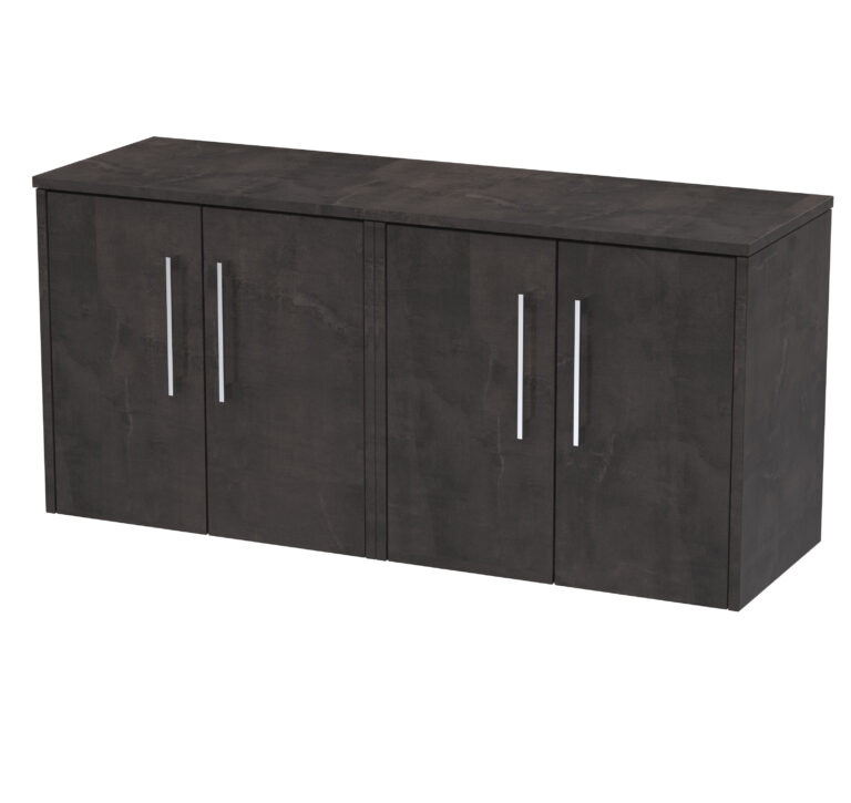 Hudson Reed 1200mm Wall Hung 4 Door Vanity & Worktop JNU2623W2