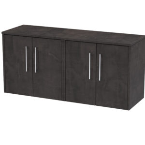 Hudson Reed 1200mm Wall Hung 4 Door Vanity & Worktop JNU2623W2
